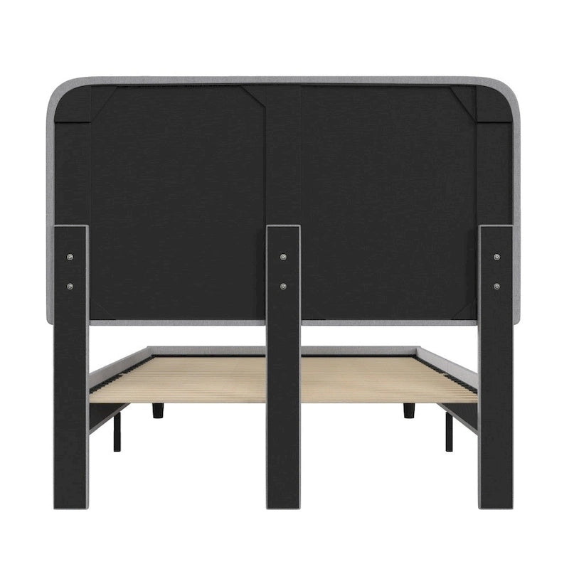 Platform Bed with Headboard - No Foundation Needed
