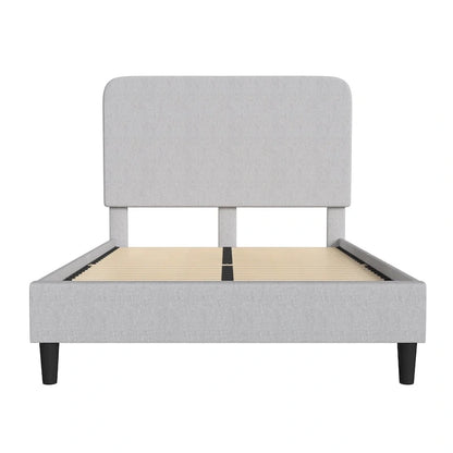 Platform Bed with Headboard - No Foundation Needed