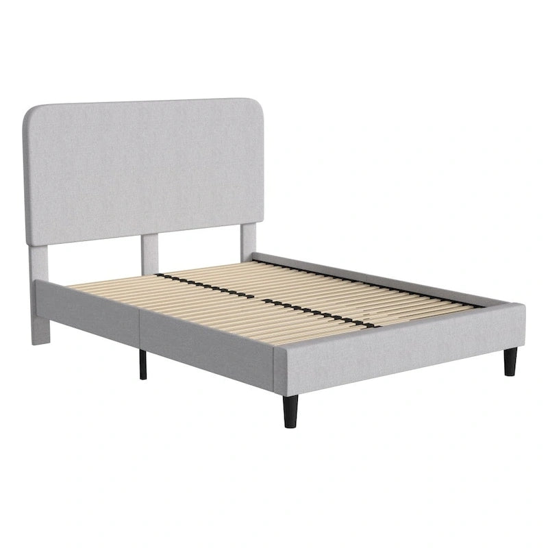 Platform Bed with Headboard - No Foundation Needed