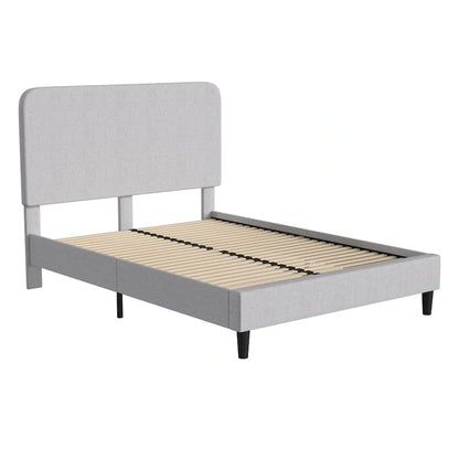 Platform Bed with Headboard - No Foundation Needed