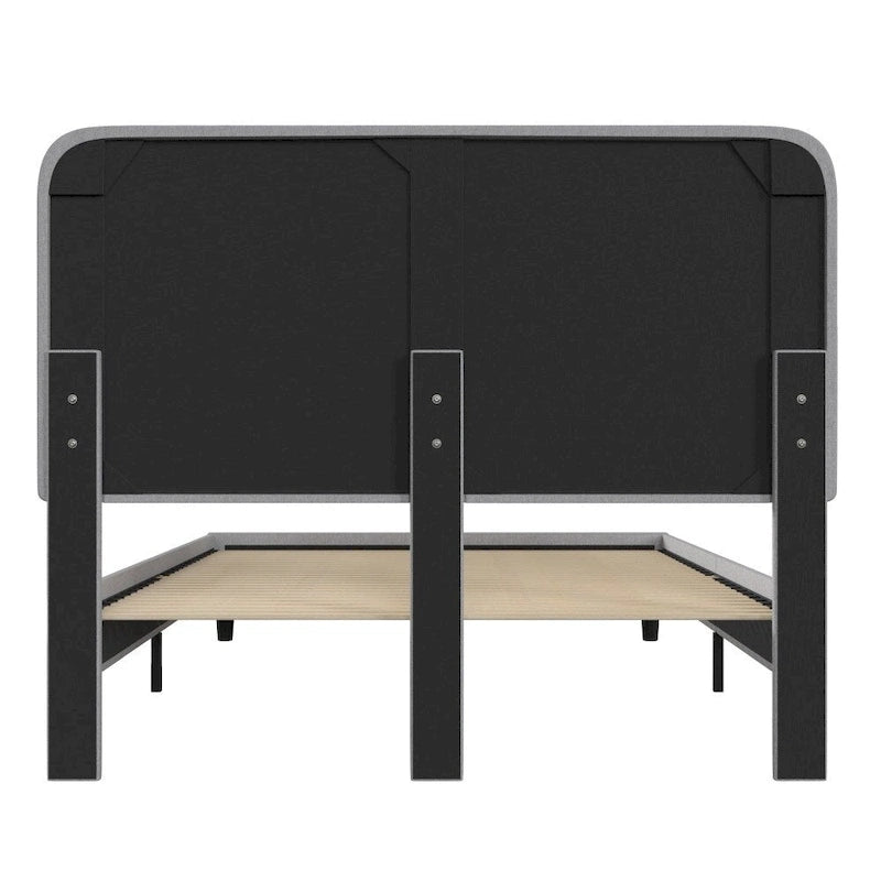 Platform Bed with Headboard - No Foundation Needed