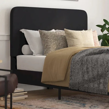Platform Bed with Headboard - No Foundation Needed