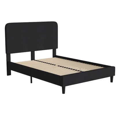Platform Bed with Headboard - No Foundation Needed