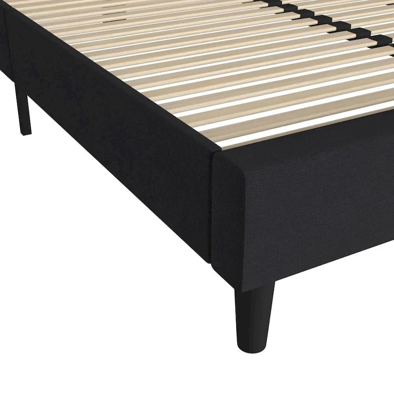 Platform Bed with Headboard - No Foundation Needed