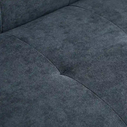 82.3 Width Modern Velvet Sofa Jeweled Buttons Tufted Square Arm Couch ,2 Pillows Included,Beige,4 colors