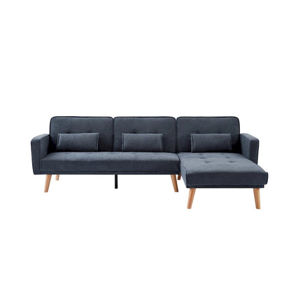 82.3 Width Modern Velvet Sofa Jeweled Buttons Tufted Square Arm Couch ,2 Pillows Included,Beige,4 colors