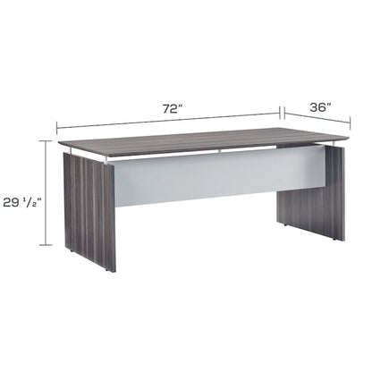 Medina 72 Floating Surface Desk, Executive Office Desk