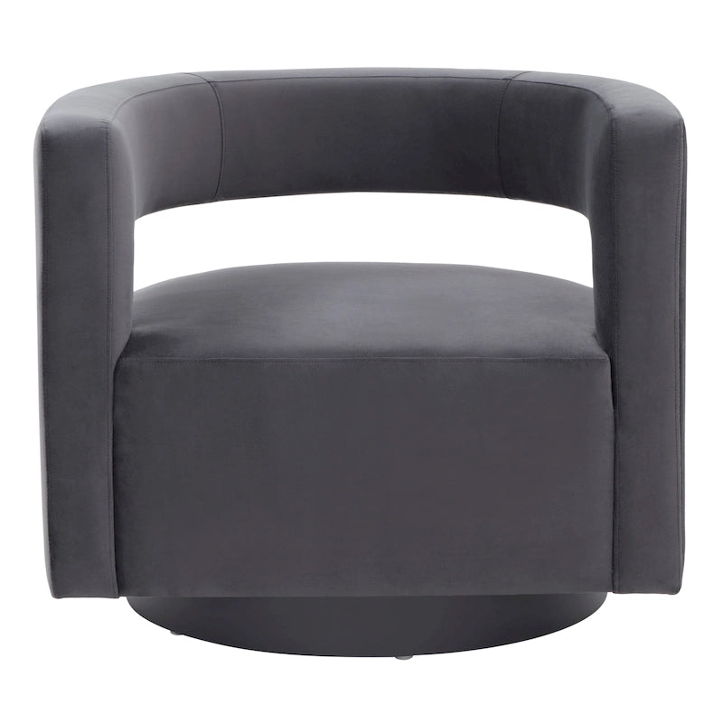 SAFAVIEH Couture Cela Swivel Chair (Fully Assembled) - 31.1 W x 28.4 L x 26.8 H - 31Wx28Dx27H
