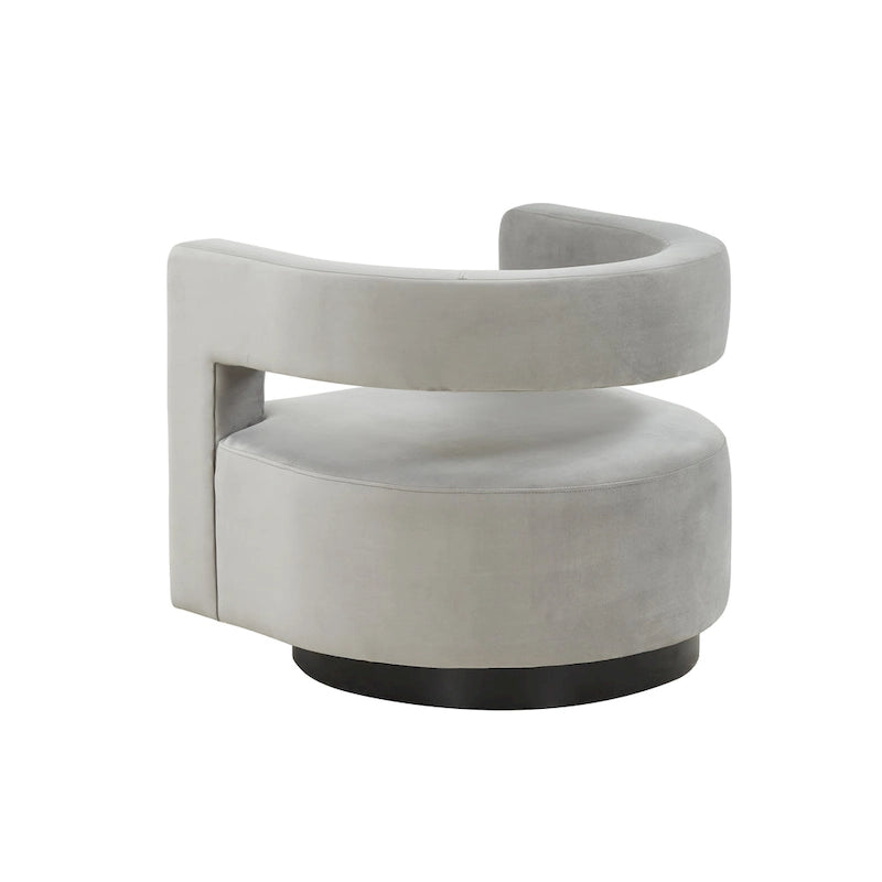 SAFAVIEH Couture Cela Swivel Chair (Fully Assembled) - 31.1 W x 28.4 L x 26.8 H - 31Wx28Dx27H