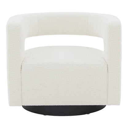 SAFAVIEH Couture Cela Swivel Chair (Fully Assembled) - 31.1 W x 28.4 L x 26.8 H - 31Wx28Dx27H