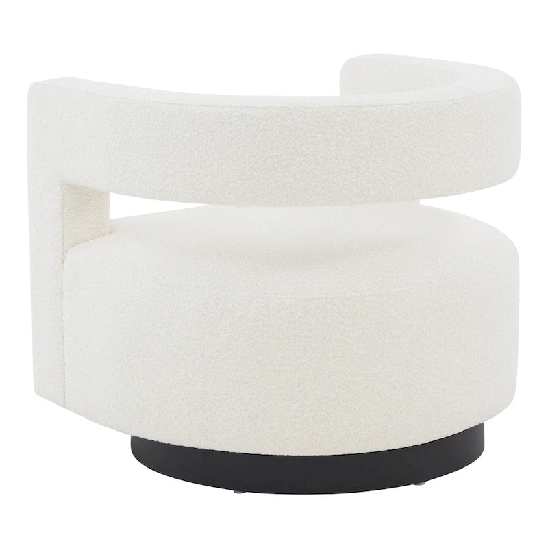 SAFAVIEH Couture Cela Swivel Chair (Fully Assembled) - 31.1 W x 28.4 L x 26.8 H - 31Wx28Dx27H