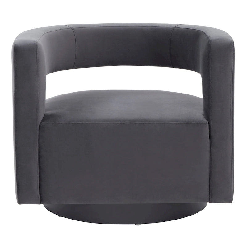 SAFAVIEH Couture Cela Swivel Chair (Fully Assembled) - 31.1 W x 28.4 L x 26.8 H - 31Wx28Dx27H