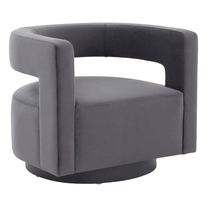SAFAVIEH Couture Cela Swivel Chair (Fully Assembled) - 31.1 W x 28.4 L x 26.8 H - 31Wx28Dx27H