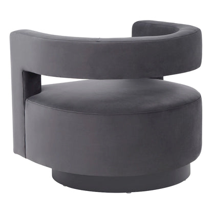 SAFAVIEH Couture Cela Swivel Chair (Fully Assembled) - 31.1 W x 28.4 L x 26.8 H - 31Wx28Dx27H
