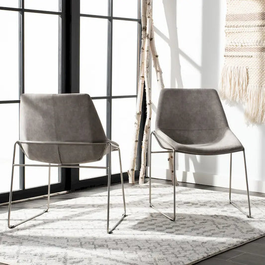 SAFAVIEH Oliva Mid Century Dining Chair (Set of 2) - 25 x 24 x 33.3 - 25 x 24 x 33.3 - 25Wx24Dx33H
