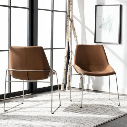 SAFAVIEH Oliva Mid Century Dining Chair (Set of 2) - 25 x 24 x 33.3 - 25 x 24 x 33.3 - 25Wx24Dx33H