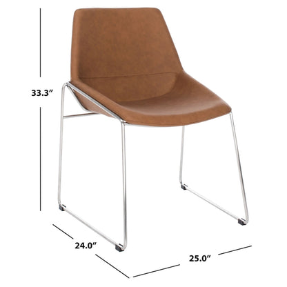 SAFAVIEH Oliva Mid Century Dining Chair (Set of 2) - 25 x 24 x 33.3 - 25 x 24 x 33.3 - 25Wx24Dx33H