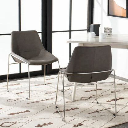 SAFAVIEH Oliva Mid Century Dining Chair (Set of 2) - 25 x 24 x 33.3 - 25 x 24 x 33.3 - 25Wx24Dx33H