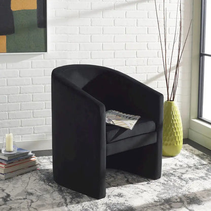 SAFAVIEH Theodosia Barrel Back Accent Chair (Fully Assembled) - W24 x D24 x H30 - 24Wx24Dx30H