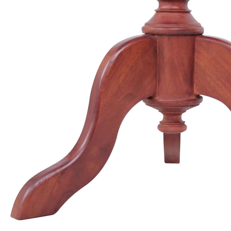 vidaXL Side Table Brown 19.7x19.7x25.6 Solid Mahogany Wood