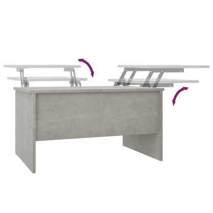 vidaXL Coffee Table Lift Top End Table Accent Side Sofa Table Engineered Wood - 31.5 x 19.7 x 16.7
