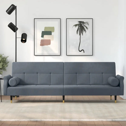 vidaXL Sofa Bed Loveseat Convertible Sofa Bed with Cushions for Studio Velvet - 85 x 35 x 27.6