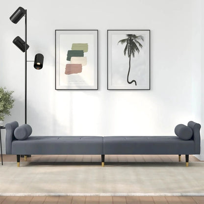 vidaXL Sofa Bed Loveseat Convertible Sofa Bed with Cushions for Studio Velvet - 85 x 35 x 27.6
