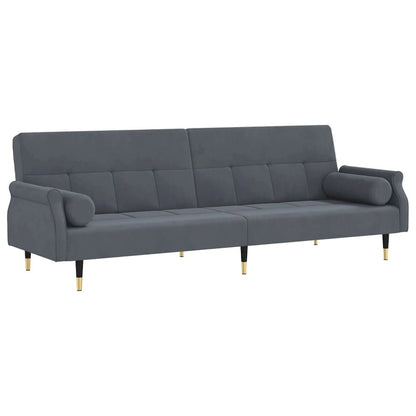 vidaXL Sofa Bed Loveseat Convertible Sofa Bed with Cushions for Studio Velvet - 85 x 35 x 27.6
