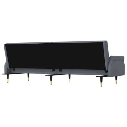 vidaXL Sofa Bed Loveseat Convertible Sofa Bed with Cushions for Studio Velvet - 85 x 35 x 27.6