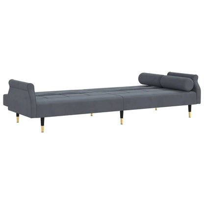 vidaXL Sofa Bed Loveseat Convertible Sofa Bed with Cushions for Studio Velvet - 85 x 35 x 27.6