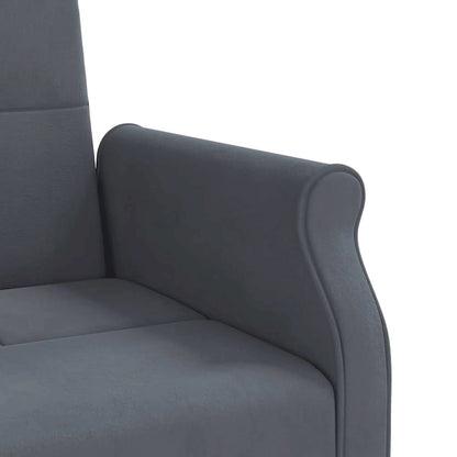 vidaXL Sofa Bed Loveseat Convertible Sofa Bed with Cushions for Studio Velvet - 85 x 35 x 27.6