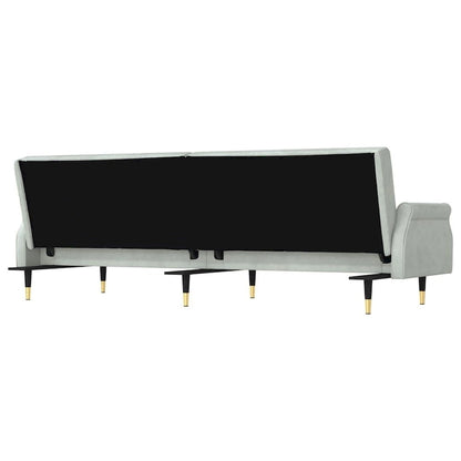 vidaXL Sofa Bed Loveseat Convertible Sofa Bed with Cushions for Studio Velvet - 85 x 35 x 27.6