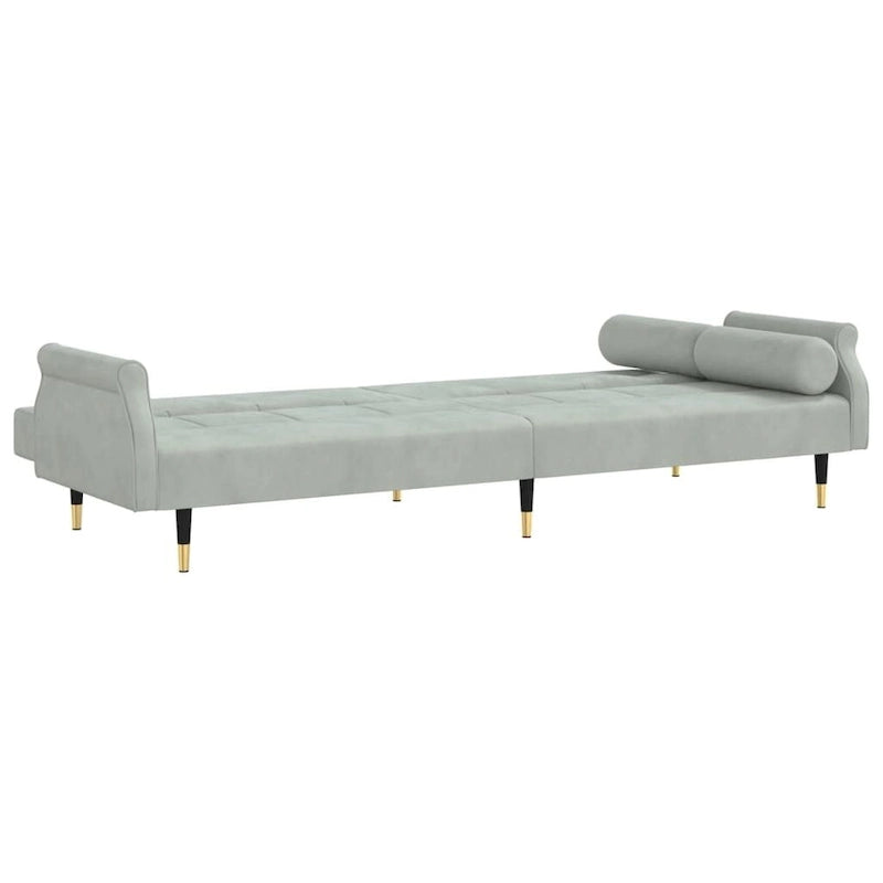 vidaXL Sofa Bed Loveseat Convertible Sofa Bed with Cushions for Studio Velvet - 85 x 35 x 27.6