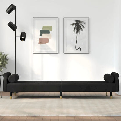 vidaXL Sofa Bed Loveseat Convertible Sofa Bed with Cushions for Studio Velvet - 85 x 35 x 27.6