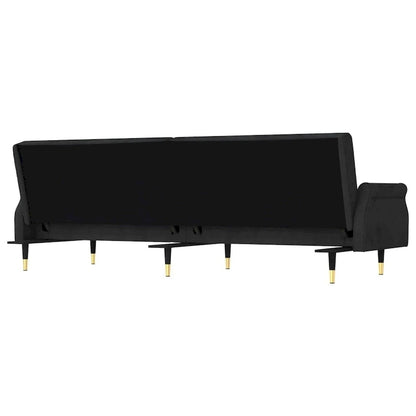 vidaXL Sofa Bed Loveseat Convertible Sofa Bed with Cushions for Studio Velvet - 85 x 35 x 27.6