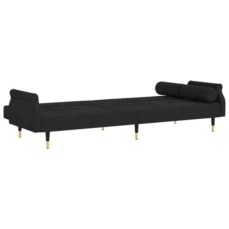 vidaXL Sofa Bed Loveseat Convertible Sofa Bed with Cushions for Studio Velvet - 85 x 35 x 27.6
