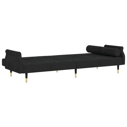 vidaXL Sofa Bed Loveseat Convertible Sofa Bed with Cushions for Studio Velvet - 85 x 35 x 27.6
