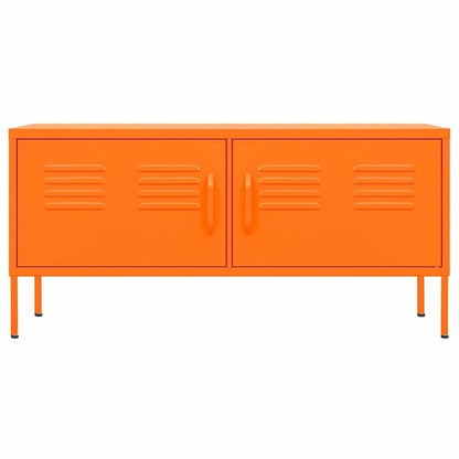 vidaXL TV Stand TV Unit Sideboard Home TV Console Media Unit Cupboard Steel - 41.3 x 13.8 x 19.7