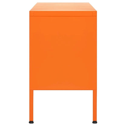vidaXL TV Stand TV Unit Sideboard Home TV Console Media Unit Cupboard Steel - 41.3 x 13.8 x 19.7