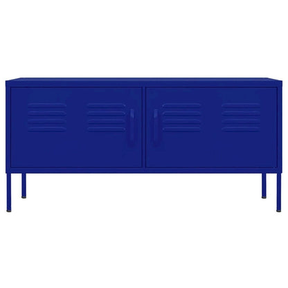 vidaXL TV Stand TV Unit Sideboard Home TV Console Media Unit Cupboard Steel - 41.3 x 13.8 x 19.7