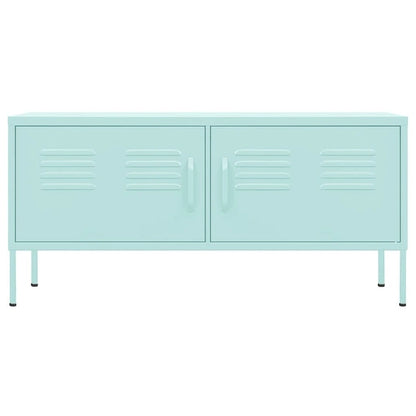 vidaXL TV Stand TV Unit Sideboard Home TV Console Media Unit Cupboard Steel - 41.3 x 13.8 x 19.7