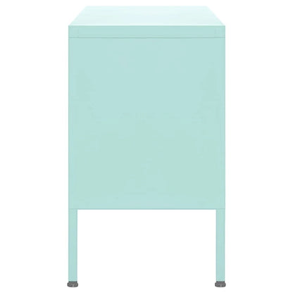 vidaXL TV Stand TV Unit Sideboard Home TV Console Media Unit Cupboard Steel - 41.3 x 13.8 x 19.7