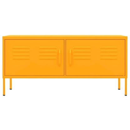 vidaXL TV Stand TV Unit Sideboard Home TV Console Media Unit Cupboard Steel - 41.3 x 13.8 x 19.7