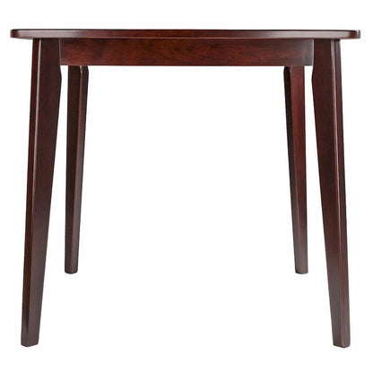 Pauline Dining Table, Walnut - 34.02 x 34.02 x 29.33 inches