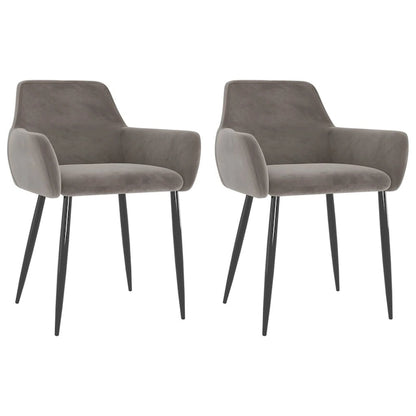 vidaXL Dining Chairs Upholstered Chair with Metal Legs for Living Room Velvet - 22 x 22 x 30.7