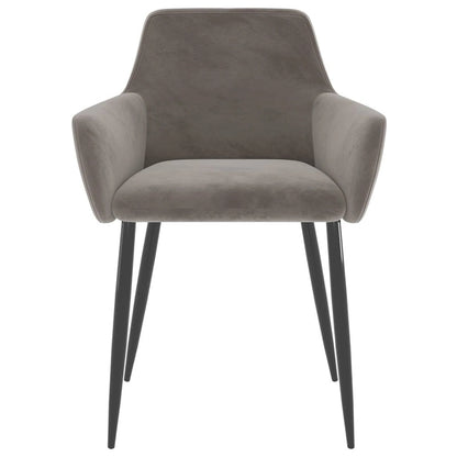vidaXL Dining Chairs Upholstered Chair with Metal Legs for Living Room Velvet - 22 x 22 x 30.7