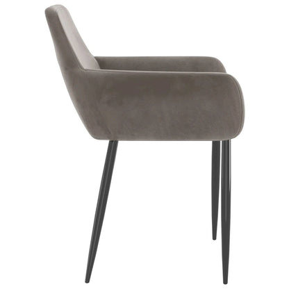 vidaXL Dining Chairs Upholstered Chair with Metal Legs for Living Room Velvet - 22 x 22 x 30.7