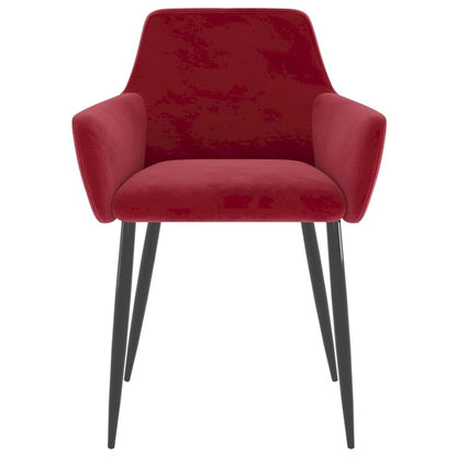 vidaXL Dining Chairs Upholstered Chair with Metal Legs for Living Room Velvet - 22 x 22 x 30.7