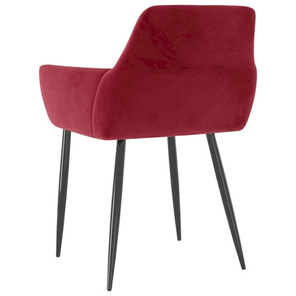 vidaXL Dining Chairs Upholstered Chair with Metal Legs for Living Room Velvet - 22 x 22 x 30.7