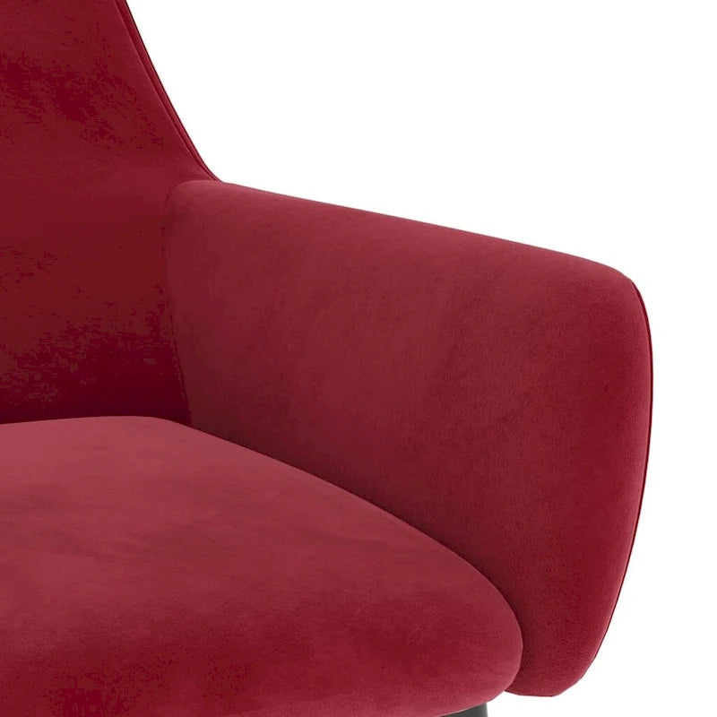 vidaXL Dining Chairs Upholstered Chair with Metal Legs for Living Room Velvet - 22 x 22 x 30.7